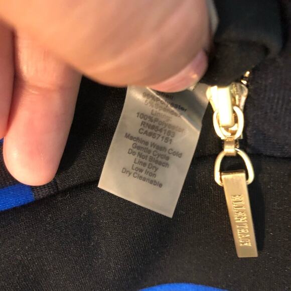 NWT Blue and Brown window pane short sleeve midi shift Dress size 10 Ellen Tracy - Picture 10 of 11